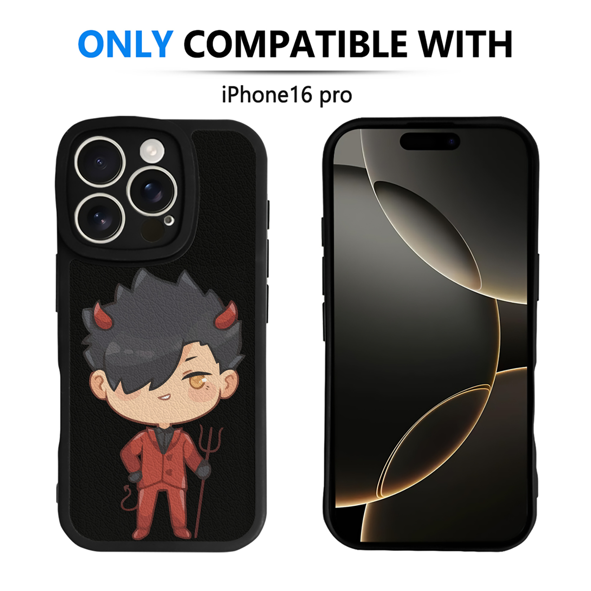 （画像用） ハイキュー!! Haikyu!! 【iPhone 16シリーズ対応】シリコンスマホケース（レザー調） 材質：シリコン